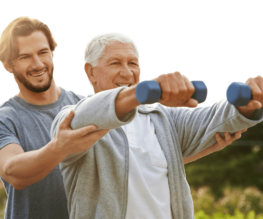 Rejuvenation-Stem-Cell-PCT-Panama Image of an old individual exercising.